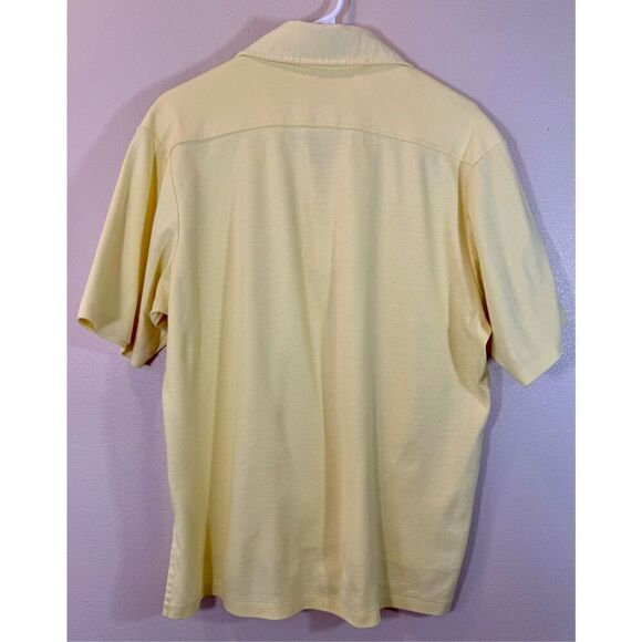 Vintage Rare 70s/Early 80s Stan Smith by Duofold Light Yellow Polo Men’s Large - Picture 3 of 8